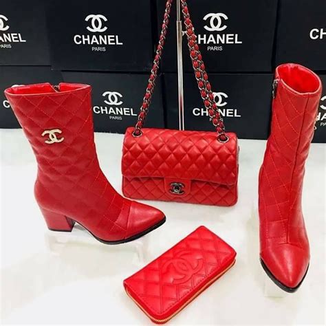 chanel red satin shoes|chanel clothing store.